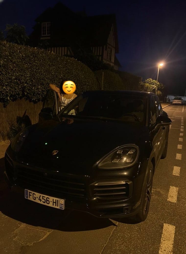 Après retouche, Porsche Cayenne